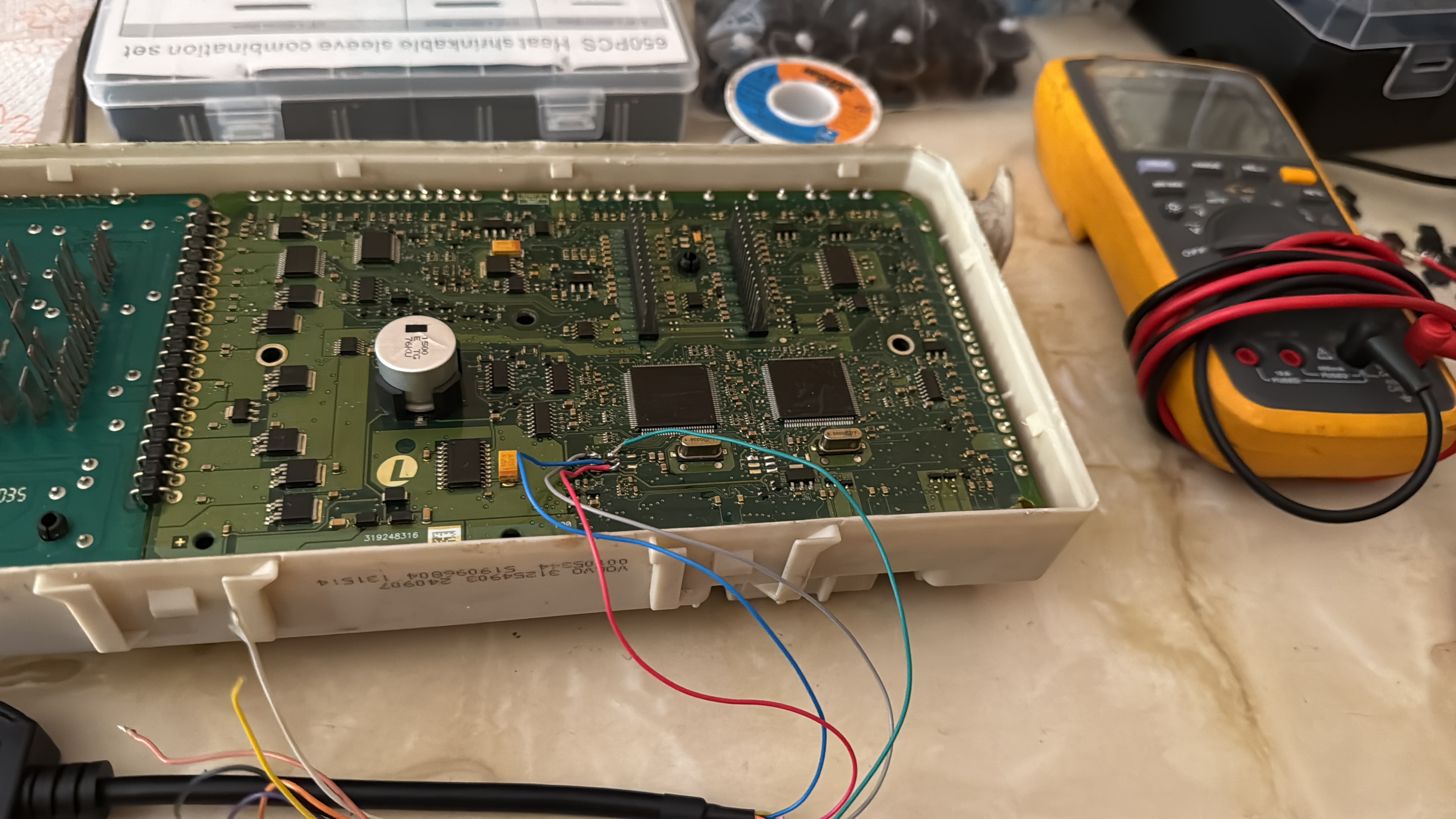 Volvo CEM opened on bench